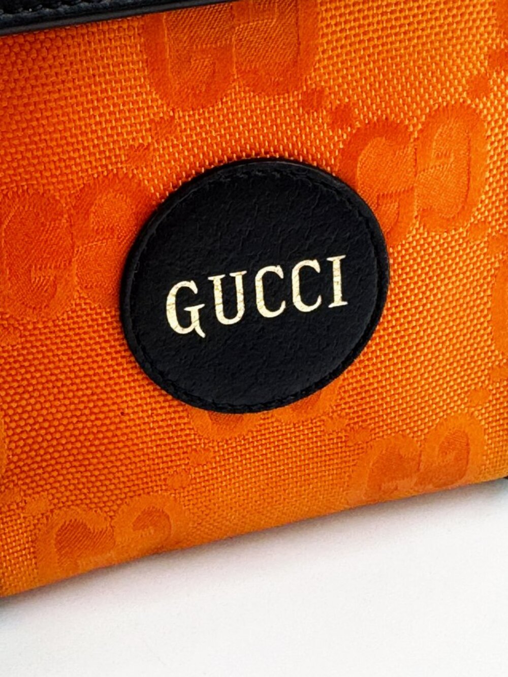 Gucci GG Monogram Orange Mini Crossbody Phone Bag - Picture 11 of 14